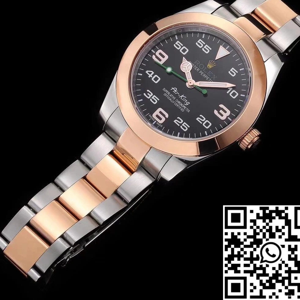 Dial Rolex Gold Factory Air-King Black JF 116900 Rose 1218